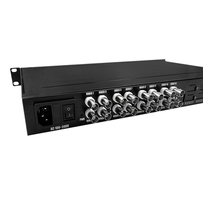 HD 1080P AHD CVI TVI Fiber Video Digital Optical Converter 16 cổng AC 220V đầu vào