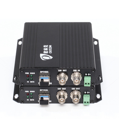1080P HD SDI Video Fiber Extender Optical Converter Mode đơn 20km Với vòng lặp địa phương 12V