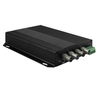 CVI TVI Audio Video Digital Optical Converter 4 cổng giám sát công nghiệp Đen