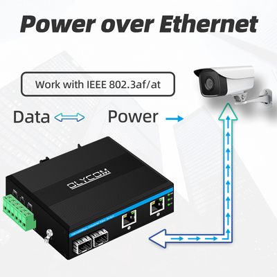 4 cổng POE Gigabit Mạng Ethernet Mini POE Switch 48v không được quản lý