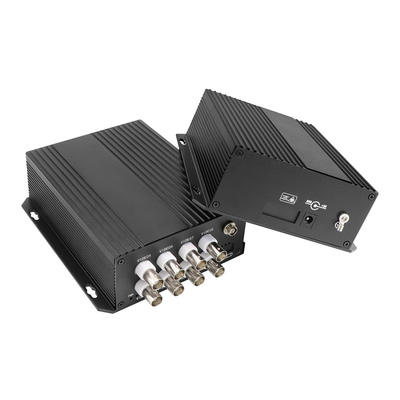 8 cổng Analog Digital Fiber Optic Converter CCTV giám sát Video đồng trục DC5V
