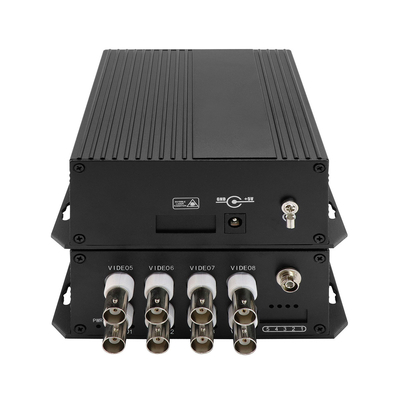 8 cổng Analog Digital Fiber Optic Converter CCTV giám sát Video đồng trục DC5V