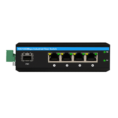 4 Cổng công nghiệp PoE chuyển đổi Gigabit mạng không quản lý 120W ngân sách Din Rail PoE hoạt động