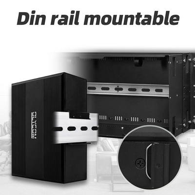 2.5G L2 Quản lý công nghiệp PoE Network Switch hỗ trợ ERPS MSTP Ring Din Rail