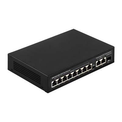 Công tắc POE không được quản lý 120W 8 PoE 10/100/1000Mbps + 2 LAN 10/100/1000Mbps + 1SFP 100/1000M