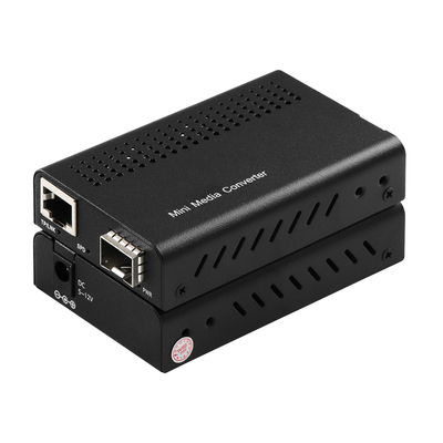 Mini 10G Media Converter không quản lý SFP + Sợi quang đến 10GBbased-T Rack Mountable