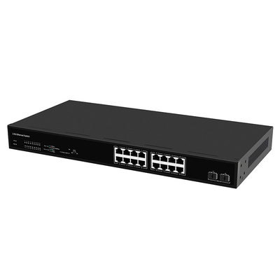 16 cổng 2.5G Network Switch với 10G Fiber không quản lý tốc độ tự động thích nghi tùy chọn PoE