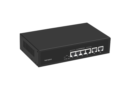 6 cổng mạng POE Chuyển đổi 48V với 100Mbps Cổng IEEE 802.3 chuyển đổi mạng af/at