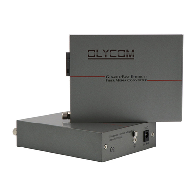 Bộ chuyển đổi phương tiện truyền thông PoE Fast Ethernet Single Mode Fiber 30W Budget Unmanaged DC48V Input