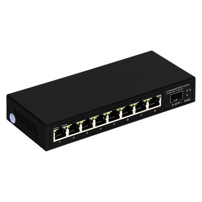 9 cổng không quản lý 2.5G Ethernet Switch với cổng SFP 10G Uplink và băng thông nền 60Gbps