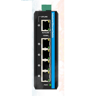 5 cổng Gigabit WEB Managed Switch 100/1000M Network Switch RSTP 802.1Q IP40