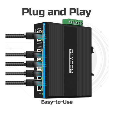 5 cổng Gigabit WEB Managed Switch 100/1000M Network Switch RSTP 802.1Q IP40