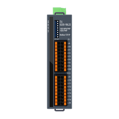 PLC Module Modbus-TCP/IP I/O Module 100Mbit/s 24VDC đầu vào 16DI +16DO IP20 Din Rail