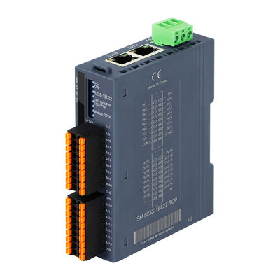 Mô-đun I/O từ xa công nghiệp PLC Module Modbus-TCP/IP I/O Module 100Mbit/s 24VDC Input 16DI +16DO IP20 Din Rail