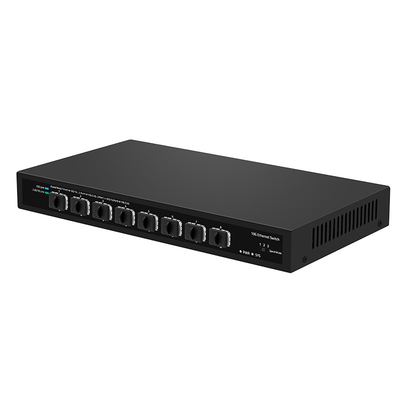 8 cổng 10G Fiber Switch 1G 2.5G phù hợp không quản lý DC12V Input dựa trên Realtek