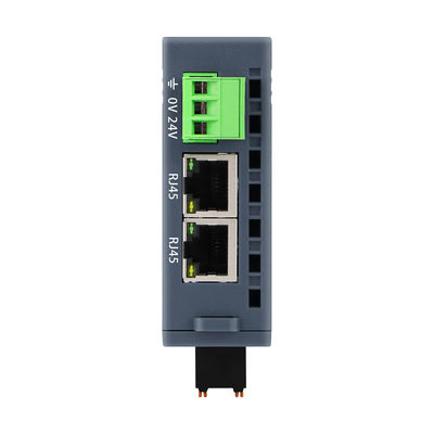 Modbus TCP/IP Slave I/O Module 24VDC 2 RJ45 16 Cổng DI DO Din Rail NPN PNP Connection