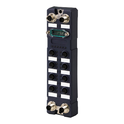 Khí hiệu IP67 chống nước 8 cổng Gigabit Industrial Ethernet Switch Quản lý M12 Railway Ethernet Switch
