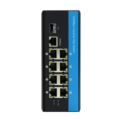 8 cổng RJ45 + 1 * SFP L2 Quay Ethernet Gigabit được quản lý IP40 Quay Poe đầu vào điện kép