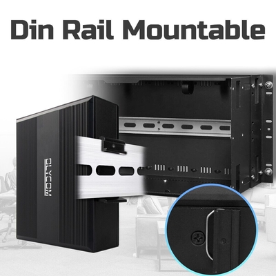 1000mbps 4 cổng POE extender af/at/bt 30w/60w/90w 1 cổng 802.3bt PoE++ đến 4 cổng 802.3af/at ethernet extender ngoài trời