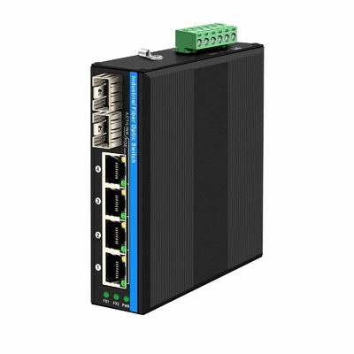 6 cổng Gigiabit không quản lý Ethernet Switch Din chuyển mạch mạng đường sắt DC12V/24V Input