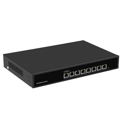 Chuyển đổi Ethernet 10G không quản lý được gắn trên kệ với đầu vào điện AC100V-240V và tương thích 1G/2.5G/5G