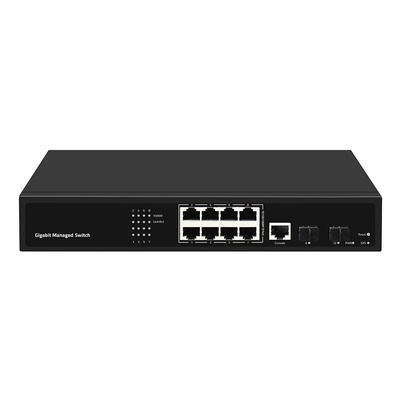 8 cổng Gigabit Quản lý chuyển đổi mạng dựa trên Realtek AC Input SFP Fiber Uplink