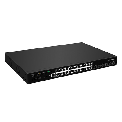 24 cổng 2.5G Ethernet L3 Managed Switch với 10G Fiber Uplink Single AC Input