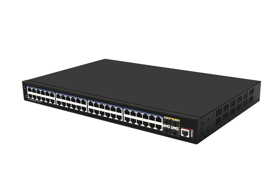48 cổng 10G Poe Switch L3 Quản lý Ethernet Switch với 48 * Gigabit Poe Ports + 4 * 10G Sfp + Ports