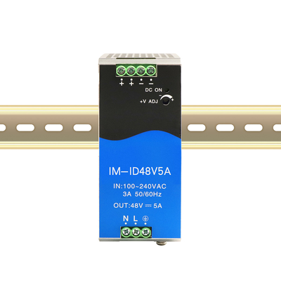 Olycom công nghiệp 240W nguồn cung cấp điện Din đường ray DC48V đầu ra 5A DC điều chỉnh