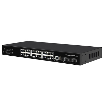 Chuyển đổi có thể quản lý 10G 24 cổng Gigabit Vàng Vàng ERPS Quản lý 1G / 2.5G Sợi
