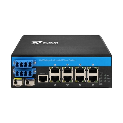 D2 * 2B Industrial Fiber Bypass Switch LC Connector SM MM Quá trình chuyển mạch quang học được quản lý