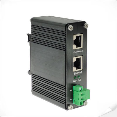 Công nghiệp 90W 802.3bt PoE++ Injector Gigabit DC12V DC24V DC48V Input Mini Size