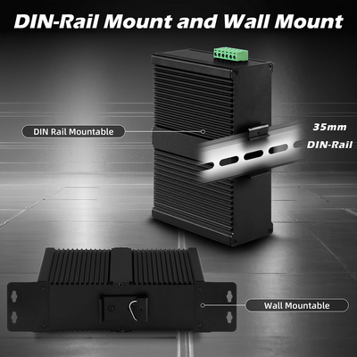 16 Port Managed Industrial Ethernet Switch 8RJ45 + 8SFP POE Switch Với 4 * RS485 + 2 * CAN BUS