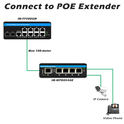 8 cổng Gigabit quản lý Poe Switch Industrial Ethernet Switch với 2SFP + 8 RJ45