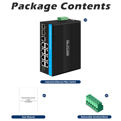 8 cổng Gigabit quản lý Poe Switch Industrial Ethernet Switch với 2SFP + 8 RJ45