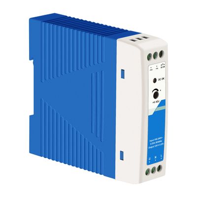 Nguồn điện Din 12V 20W 1.67A Vỏ nhựa Đầu vào AC/DC Chứng nhận CE UL Cấp công nghiệp