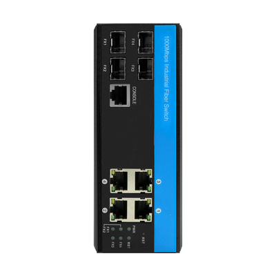 8 cổng Gigabit Ethernet Switch L2 quản lý Outdoor Network Switch với 4RJ45 + 4SFP