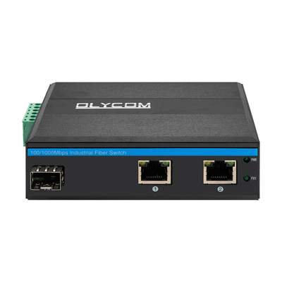 Chuyển đổi sợi quang Gigabit Din Network Switch DC12-52V Điện vào kép