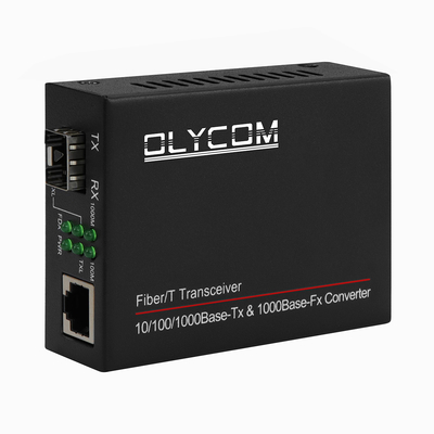 Gigabit Fiber Media Converter SFP Optical Fiber đến RJ45 Converter