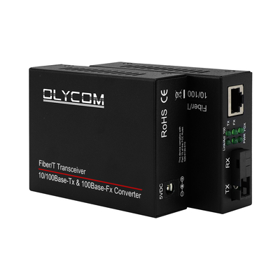 Fast Ethernet Fiber Optic Ethernet Converter 10/100M Single-Mode Bi-Directional Transceiver SC đến RJ45 20km