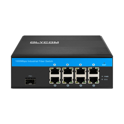 8 cổng Gigabit Switch Industrial Ethernet Switch IP40 Nhà máy OEM