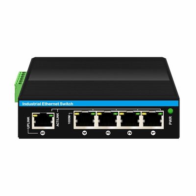 5 cổng E-Mark được chứng nhận công nghiệp Ethernet Switch với 6KV Surge Protection và tốc độ mạng Gigabit