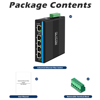 5 cổng Gigabit Switch E-Mard chứng nhận công nghiệp Ethernet Switch
