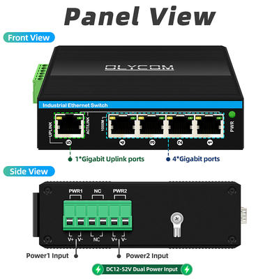 5 cổng Gigabit Switch E-Mard chứng nhận công nghiệp Ethernet Switch