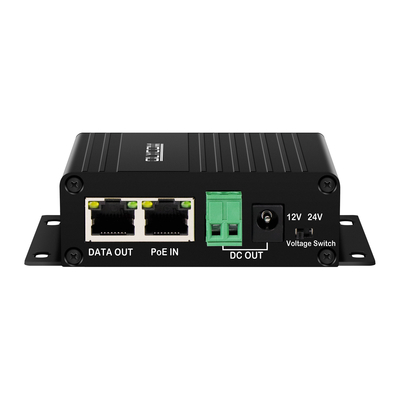Bộ chia PoE Gigabit 30W với đầu ra DC12V/24V có thể chuyển đổi cho Camera an ninh, AP không dây, Hệ thống kiểm soát truy cập.