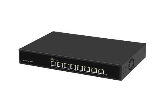 8 cổng 10G Ethernet Switch 8 * 10G Ethernet Cổng hỗ trợ 100/1000M/2500M/5G/10G