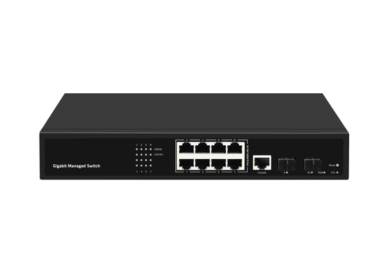 8 cổng Gigabit Optical Fiber Switch L2 Managed Desktop Ethernet Switch