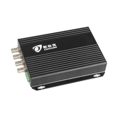 Định nghĩa tiêu chuẩn 4 kênh Analog BNC sang Sợi với Bộ chuyển đổi quang học video RS485 20KM