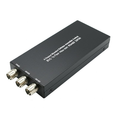 Định nghĩa tiêu chuẩn 4 kênh Analog BNC sang Sợi với Bộ chuyển đổi quang học video RS485 20KM