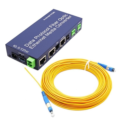 RS485 Giao thức dữ liệu Fiber Optic Ethernet Media Converter với 500m Fiber Optic 62.5/125um